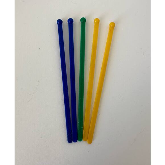Vintage swizzle stir sticks,  set of 5 only available in a bundle - Picture 1 of 6
